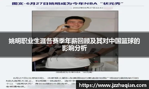 姚明职业生涯各赛季年薪回顾及其对中国篮球的影响分析