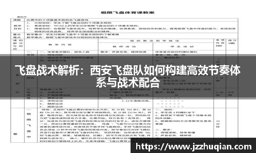 飞盘战术解析：西安飞盘队如何构建高效节奏体系与战术配合